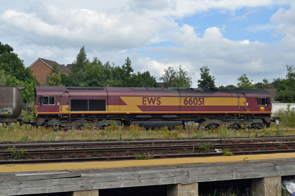 Class 66 No.66051 at Worcester Shrub Hill