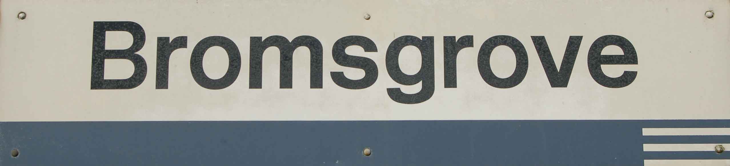 Bromsgrove Station sign