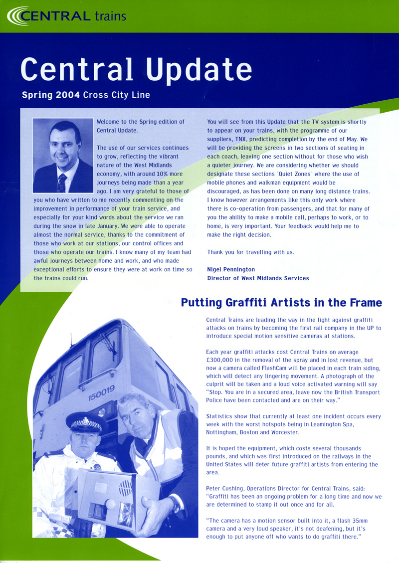 Central Trains Spring 2004 update