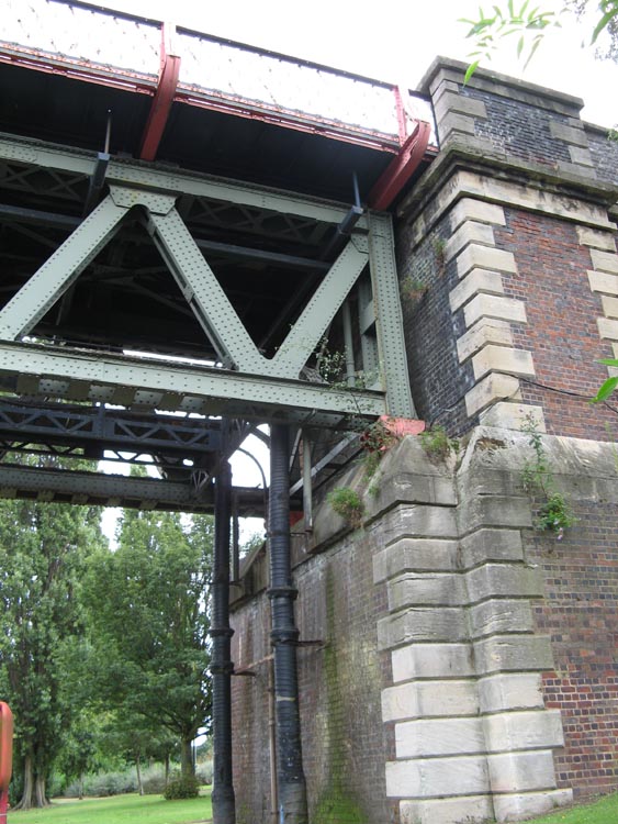 Close up view of River Bridge