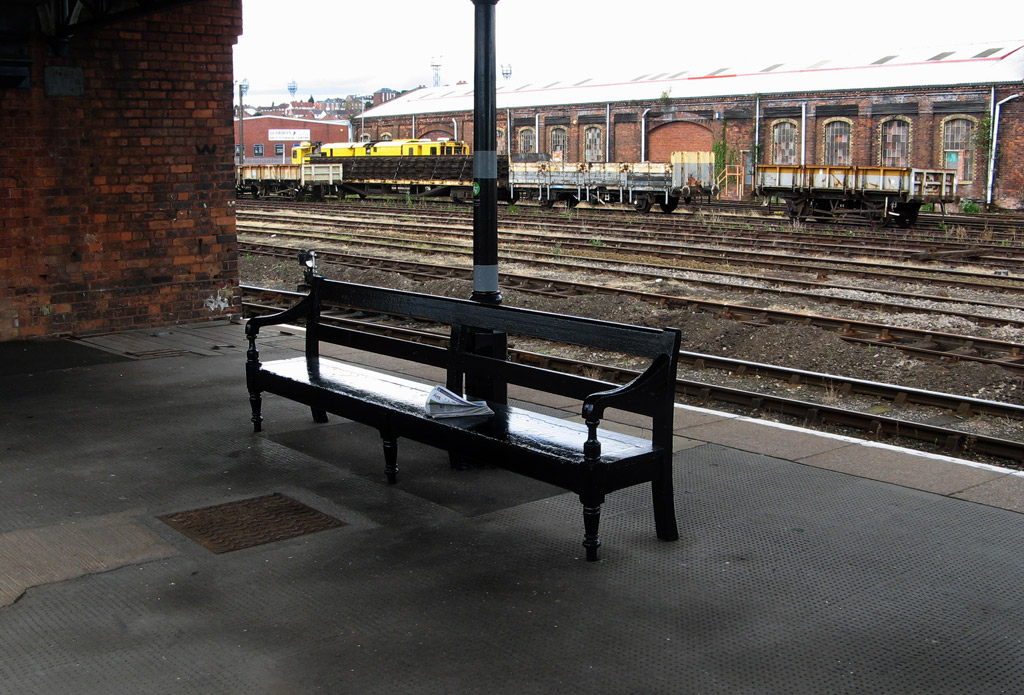 Seat at Worcester Shrub Hill